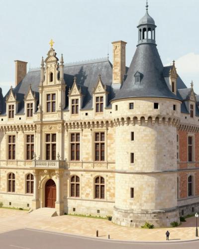 AI-generated illustration of Château de Nevers