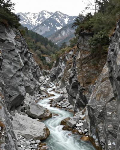 AI-generated illustration of Gorges de la Sarthe