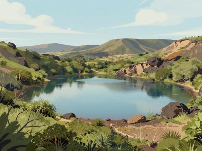 AI-generated illustration of Hiking Trails around Salers