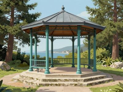 AI-generated illustration of Jardin des Salins