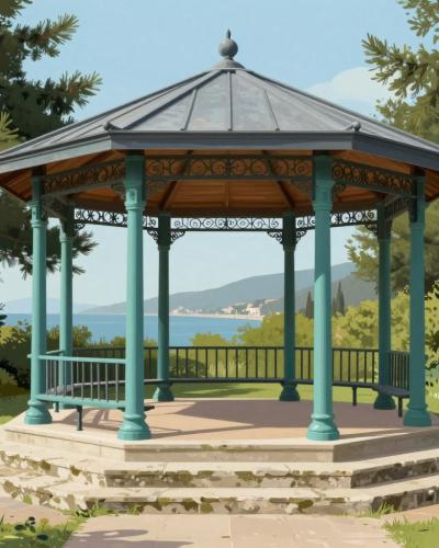 AI-generated illustration of Jardin des Salins