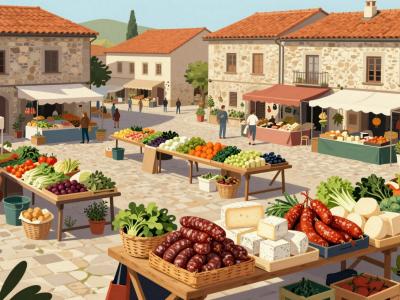 AI-generated illustration of Marché d'Issoire