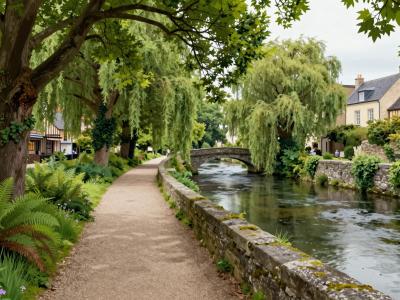 AI-generated illustration of Pont-Aven River Walk