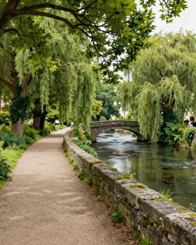 AI-generated illustration of Pont-Aven River Walk