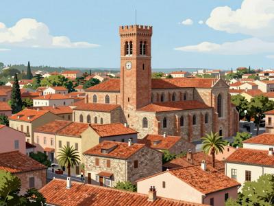AI-generated illustration of Quartier du Vieux Perpignan