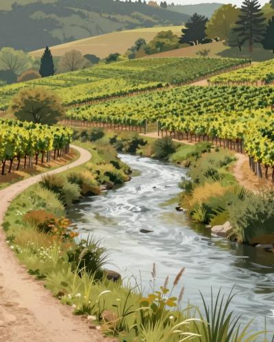 AI-generated illustration of Serein River Walks