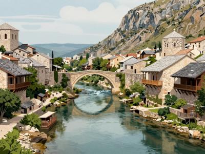 AI-generated illustration of Vallon de la Loue