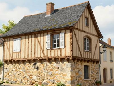 AI-generated illustration of Vieux Aubusson (Old Town)