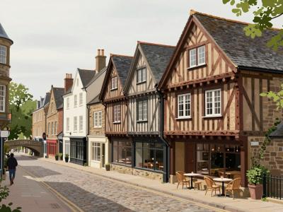 AI-generated illustration of Vieux Saumur (Old Town)