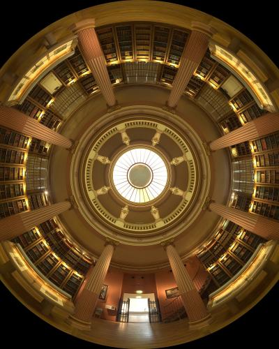 The domed rotunda library of the Musée Guimet in Paris