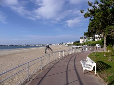 The seafront promenade of La Baule beside the casino