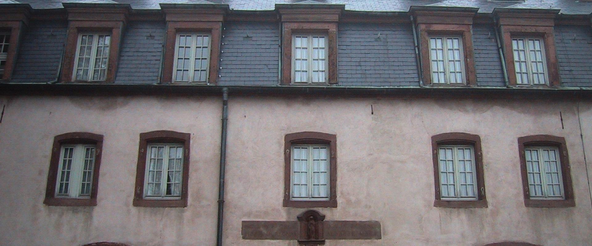 The convent buildings on Mont Sainte-Odile in Alsace