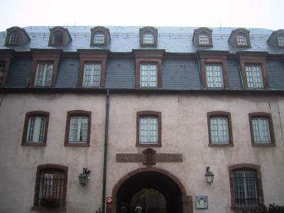 The convent buildings on Mont Sainte-Odile in Alsace