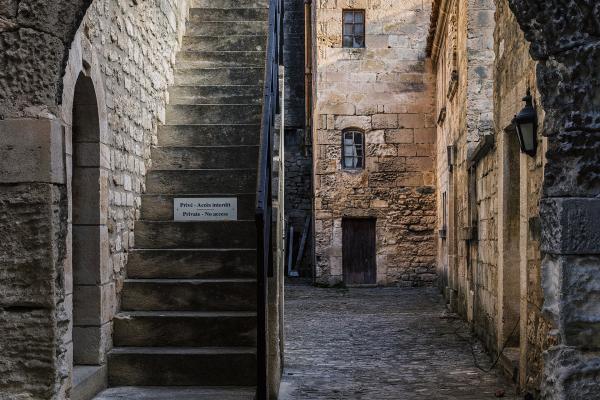Village Streets and Stone Architecture
