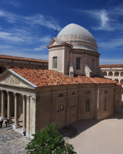 The courtyard and chapel of La Vieille Charité, home of the Museum of Mediterranean Archaeology