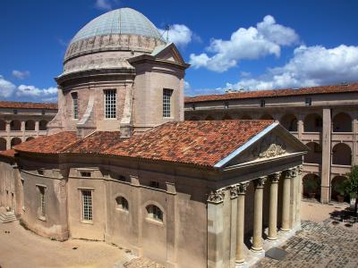 The domed chapel and arcaded courtyard of La Vieille Charité, Marseille