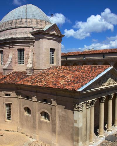 The domed chapel and arcaded courtyard of La Vieille Charité, Marseille
