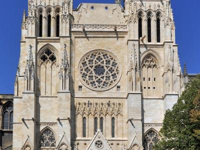 The Gothic west front of Bordeaux Cathedral, Saint-André