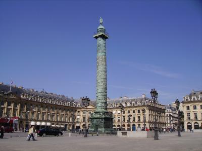 Place Vendôme in Paris with its central column