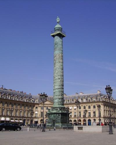 Place Vendôme in Paris with its central column