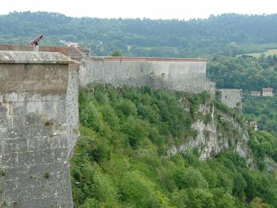 The ramparts of the Citadelle de Besançon, home of the Musée Comtois