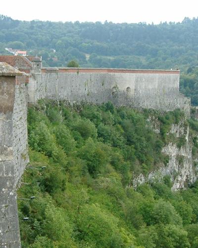 The ramparts of the Citadelle de Besançon, home of the Musée Comtois