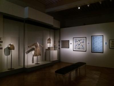 A textile gallery in the Musée des Tissus, Lyon