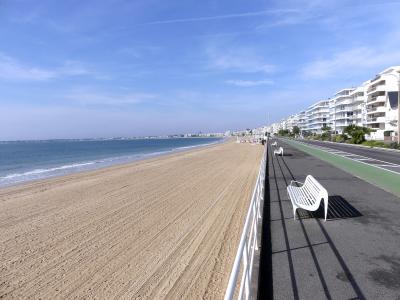 The seafront boulevard along the beach of La Baule