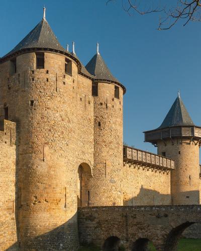 The towers and ramparts of the medieval Cité de Carcassonne