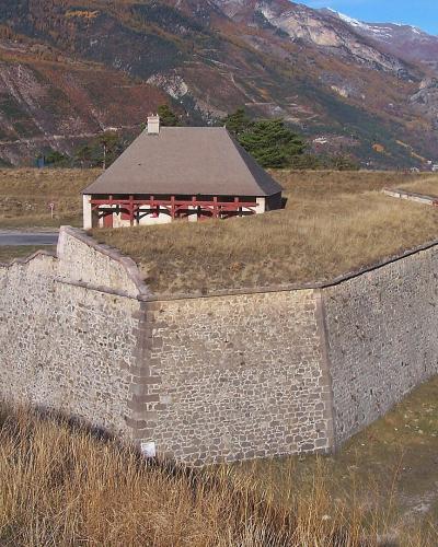 The Vauban bastions of Mont-Dauphin below the Alps