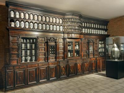 The historic apothecary room at the Musée Paul-Dupuy, Toulouse